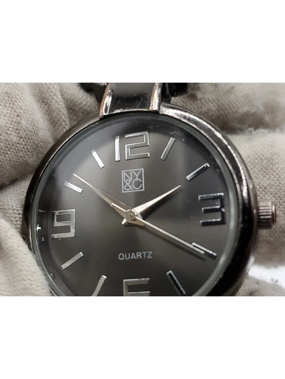 NY&C Quartz Watch Womens New Battery Black Tone 29mm